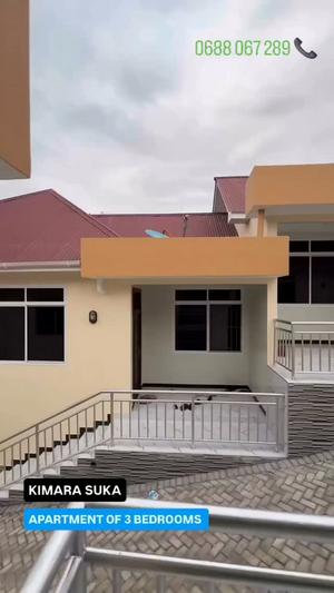 Apartment ya vyumba vitatu inapangishwa Kimara Suka, Dar Es Salaam