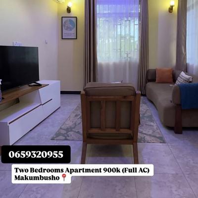 Nyumba/Apartment ya vyumba viwili inapangishwa Makumbusho, Dar Es Salaam