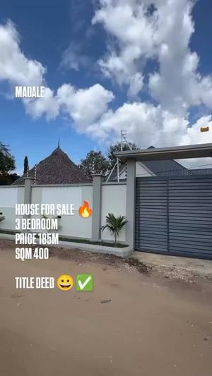 Nyumba ya vyumba vitatu inauzwa Madale, Dar Es Salaam (400 sqm) Nyumba ya vyumba vitatu inauzwa Madale, Dar Es Salaam (400 sqm)