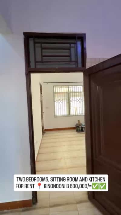 Apartment ya vyumba viwili inapangishwa Kinondoni B, Dar Es Salaam