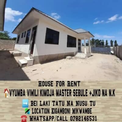 2 Bedrooms House for Rent in Kigamboni, Dar Es Salaam