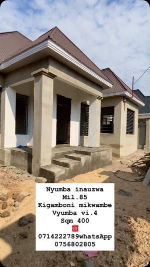 Nyumba ya vyumba vinne inauzwa Kigamboni Mikwambe, Dar Es Salaam (400 sqm) Nyumba ya vyumba vinne inauzwa Kigamboni Mikwambe, Dar Es Salaam (400 sqm)