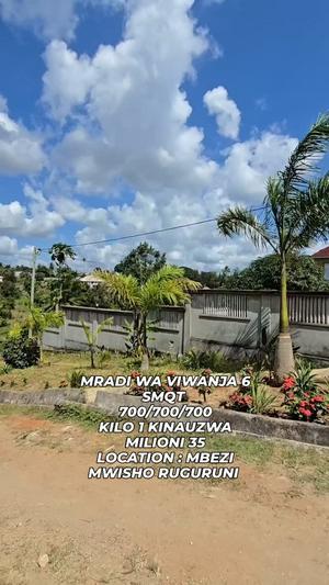 Plots for sale in Mbezi Mwisho Ruguruni, Dar Es Salaam sqm 700 Plots for sale in Mbezi Mwisho Ruguruni, Dar Es Salaam sqm 700