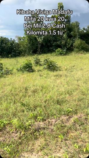 Viwanja vinauzwa Visiga Madafu, Pwani (400 sqm) Viwanja vinauzwa Visiga Madafu, Pwani (400 sqm)
