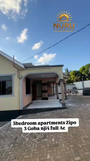 Apartment ya vyumba vitatu inapangishwa Goba Njia Nne, Dar Es Salaam