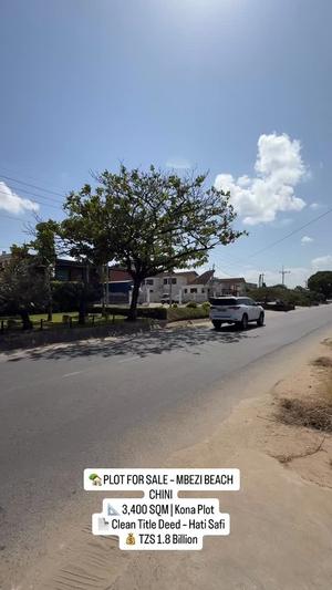 Residential Plot for Sale in Mbezi Beach Chini, Dar Es Salaam (3400 sqm) Residential Plot for Sale in Mbezi Beach Chini, Dar Es Salaam (3400 sqm)