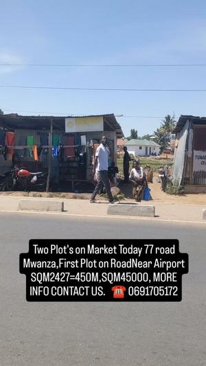 Residential Plot for Sale in Sabsabaroad/Kisekeroad near Mwanza Airport, Dar Es Salaam (2427 sqm)