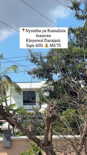 Nyumba ya vyumba vitatu inauzwa Kinyerezi Round About, Dar Es Salaam (400 sqm)