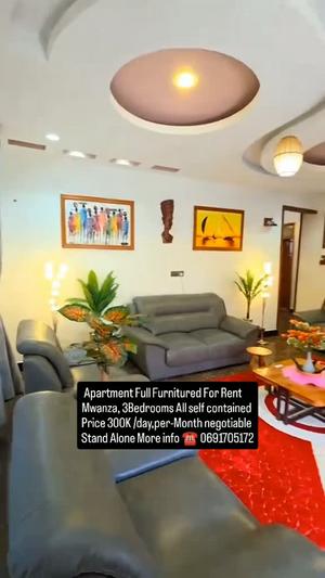 Nyumba (Furnished) ya vyumba vitatu inapangishwa Mwanza Nyumba (Furnished) ya vyumba vitatu inapangishwa Mwanza