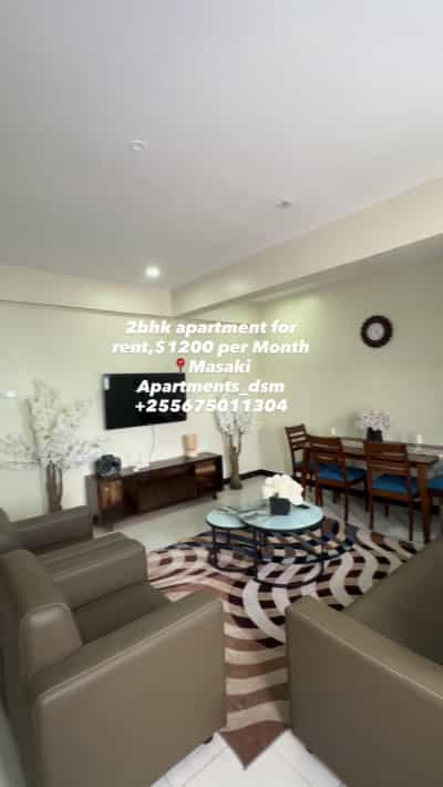 Nyumba/Apartment ya vyumba viwili inapangishwa Masaki, Dar Es Salaam