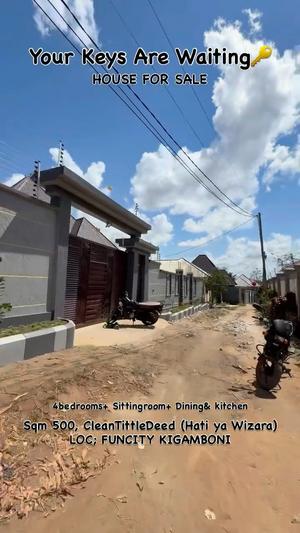4 Bedrooms House for Sale in Funcity Kigamboni, Dar Es Salaam (500 sqm) 4 Bedrooms House for Sale in Funcity Kigamboni, Dar Es Salaam (500 sqm)