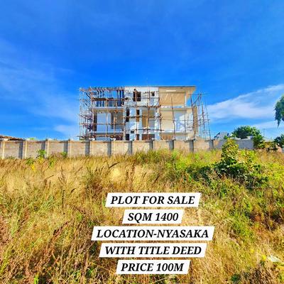 Residential Plot for Sale in Nyasaka, Mwanza (1400 sqm)