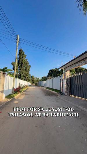 Plot for sale in Baharibeach, Dar Es Salaam sqm 1700 Plot for sale in Baharibeach, Dar Es Salaam sqm 1700