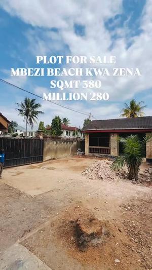 Plot for sale in Mbezi Beach Kwa Zena, Dar Es Salaam sqm 380 Plot for sale in Mbezi Beach Kwa Zena, Dar Es Salaam sqm 380