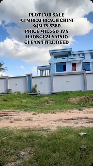 Kiwanja kinauzwa Mbezi Beach, Dar Es Salaam sqm 5380