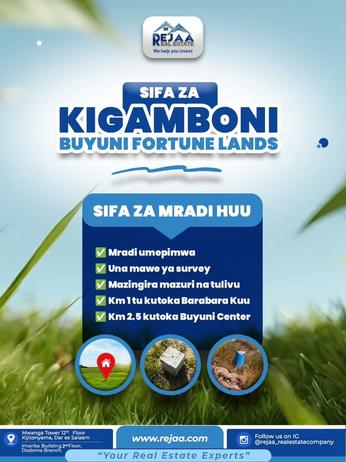 Residential Plots for Sale in Kigamboni Buyuni, Dar Es Salaam (400 sqm) Residential Plots for Sale in Kigamboni Buyuni, Dar Es Salaam (400 sqm)