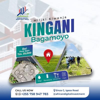 Kiwanja kinauzwa Bagamoyo, Pwani sqm 400
