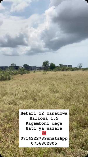Kiwanja kinauzwa Kigamboni Dege, Dar Es Salaam (12 acre) Kiwanja kinauzwa Kigamboni Dege, Dar Es Salaam (12 acre)