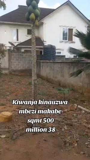 Kiwanja kinauzwa Mbezi Makabe, Dar Es Salaam (500 sqm) Kiwanja kinauzwa Mbezi Makabe, Dar Es Salaam (500 sqm)