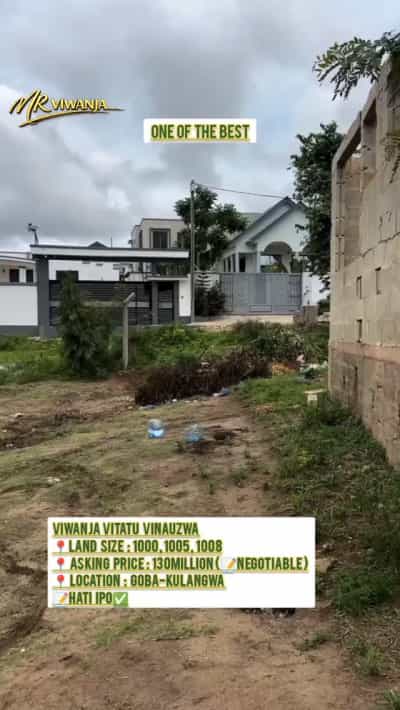 Plots for sale in Goba-Kulangwa, Dar Es Salaam sqm 1000