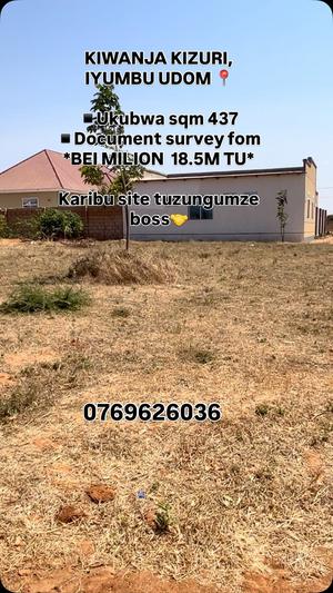 Plot for sale in Iyumbu Udom, Dodoma sqm 437 Plot for sale in Iyumbu Udom, Dodoma sqm 437
