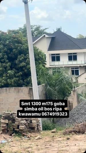Kiwanja kinauzwa Goba Simba Oil, Dar Es Salaam (1300 sqm)