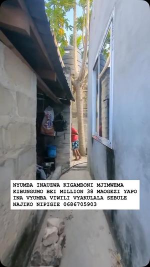 Nyumba ya vyumba viwili inauzwa Mjimwema Kibungumo, Dar Es Salaam