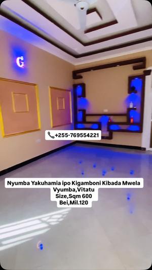 Nyumba ya vyumba vitatu inauzwa Kibada Mwela, Dar Es Salaam (600 sqm) Nyumba ya vyumba vitatu inauzwa Kibada Mwela, Dar Es Salaam (600 sqm)