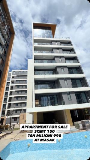 Apartment ya vyumba viwili inauzwa Masaki, Dar Es Salaam