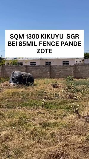 Plot for sale in Kikuyu Sgr, Dodoma sqm 1300 Plot for sale in Kikuyu Sgr, Dodoma sqm 1300