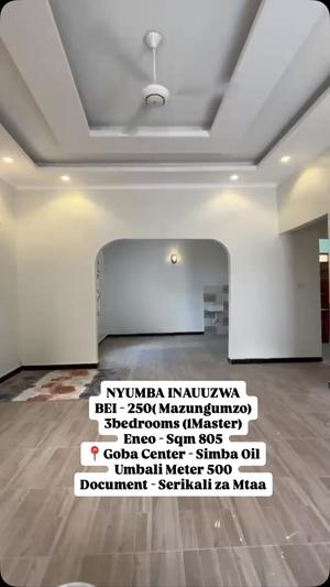 3 Bedrooms House for Sale in Goba, Dar Es Salaam (805 sqm)