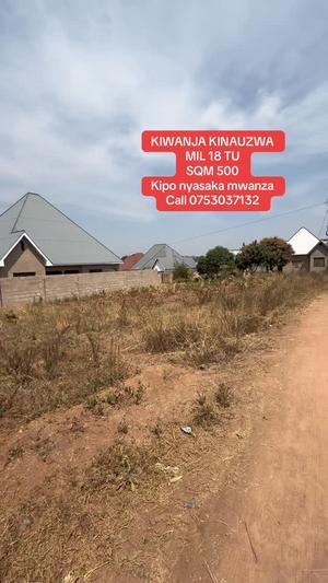 Kiwanja kinauzwa Mwanza sqm 500 Kiwanja kinauzwa Mwanza sqm 500