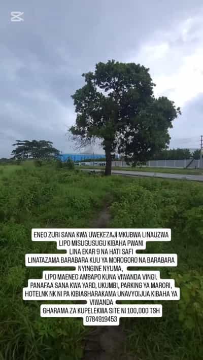 Kiwanja (Commercial Plot) kinauzwa KIBAHA MISUGUSUGU, Pwani (9 acre)
