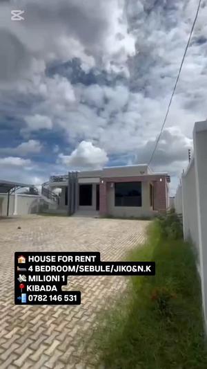 Nyumba ya vyumba vinne inapangishwa Kibada, Dar Es Salaam