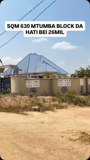 Kiwanja kinauzwa Mtumba Da, Dodoma (630 sqm)