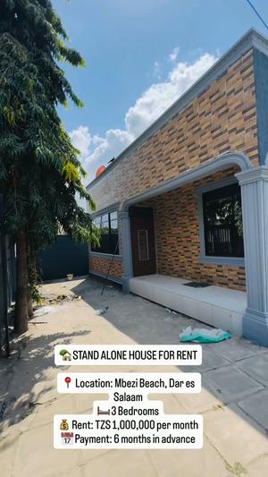 3 Bedrooms House for Rent in Mbezi Beach, Dar Es Salaam