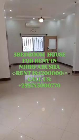 Nyumba ya vyumba vitatu inapangishwa Njiro, Arusha