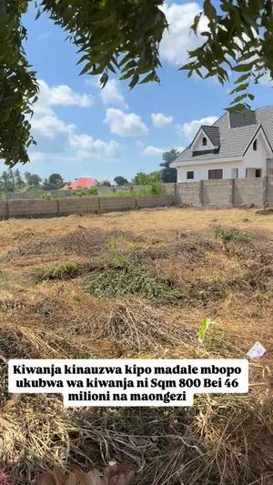 Kiwanja kinauzwa Madale Mbopo, Dar Es Salaam sqm 800 Kiwanja kinauzwa Madale Mbopo, Dar Es Salaam sqm 800