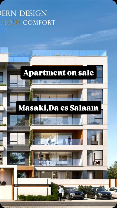 Nyumba/Apartment ya vyumba vitatu inauzwa Masaki, Dar Es Salaam