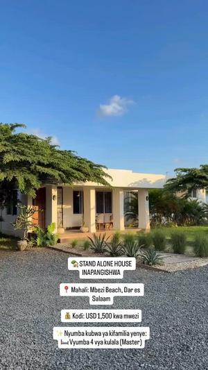Nyumba ya vyumba vinne inapangishwa Mbezi Beach, Dar Es Salaam Nyumba ya vyumba vinne inapangishwa Mbezi Beach, Dar Es Salaam