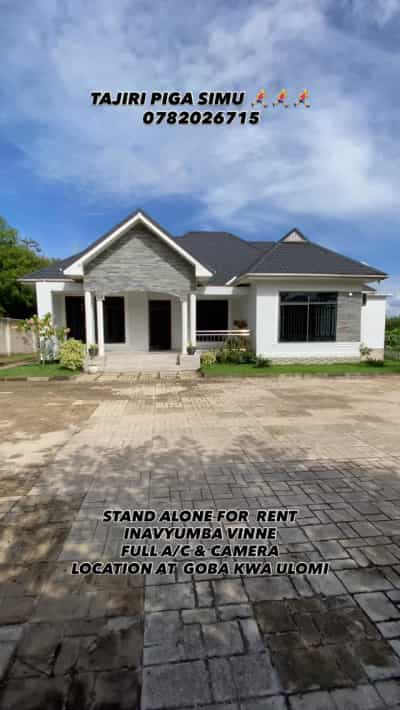 Nyumba ya vyumba vinne inapangishwa Goba Kwa Ulomi, Dar Es Salaam