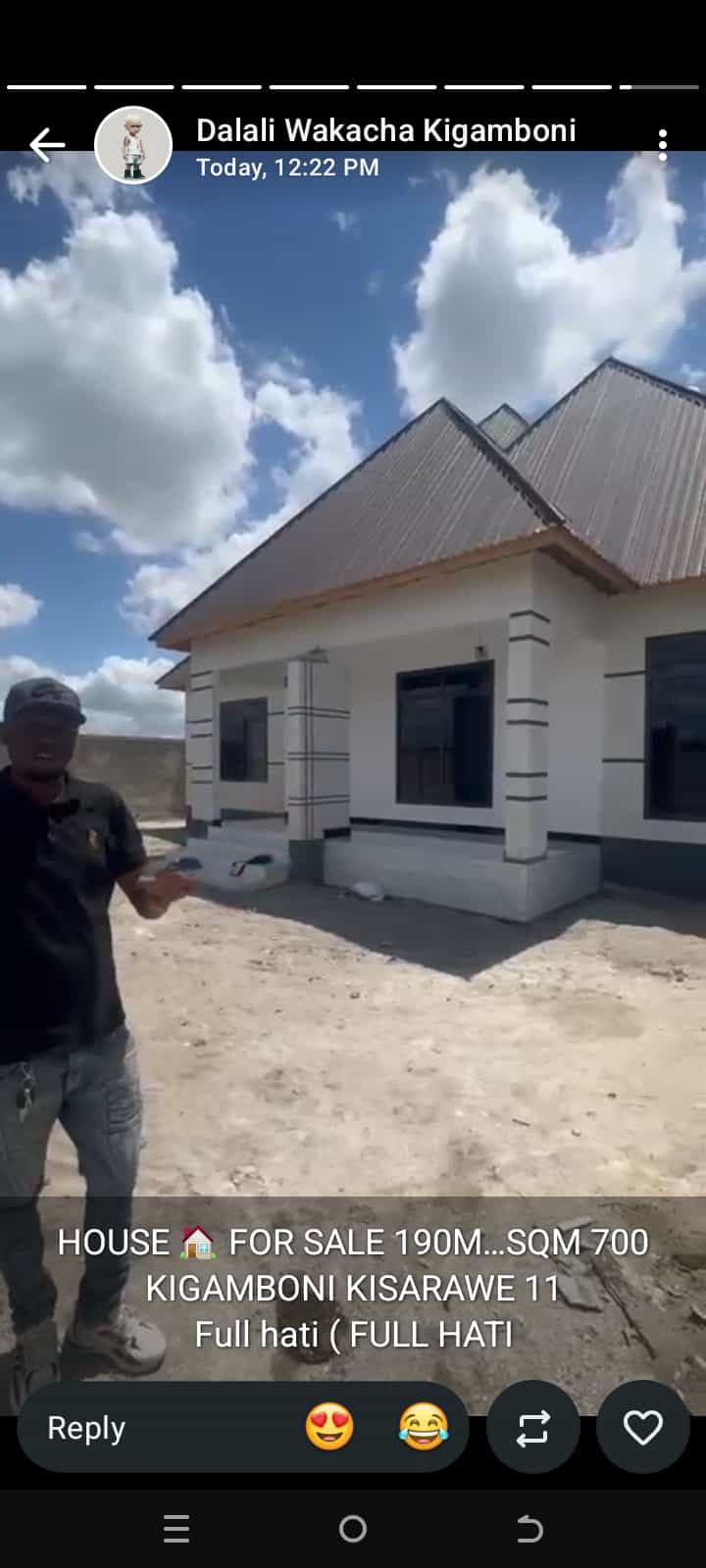 Nyumba ya vyumba vitano inauzwa Kigamboni, Dar Es Salaam