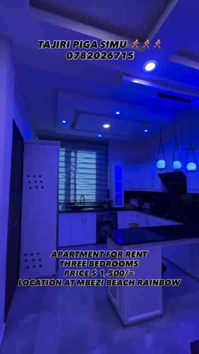 3 Bedrooms Furnished Apartment for Rent in Mbezi Beach Rainbow, Dar Es Salaam