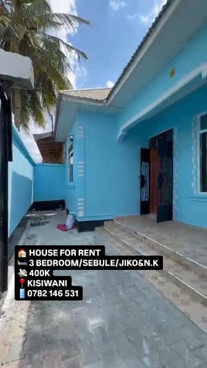 Nyumba ya vyumba vitatu inapangishwa Kigamboni Kisiwani, Dar Es Salaam