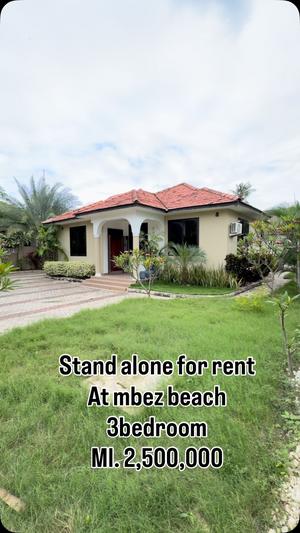 Nyumba ya vyumba vitatu inapangishwa Mbezi Beach, Dar Es Salaam