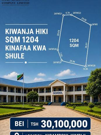 Plot for sale in Kigamboni Grand Estate, Dar Es Salaam sqm 839
