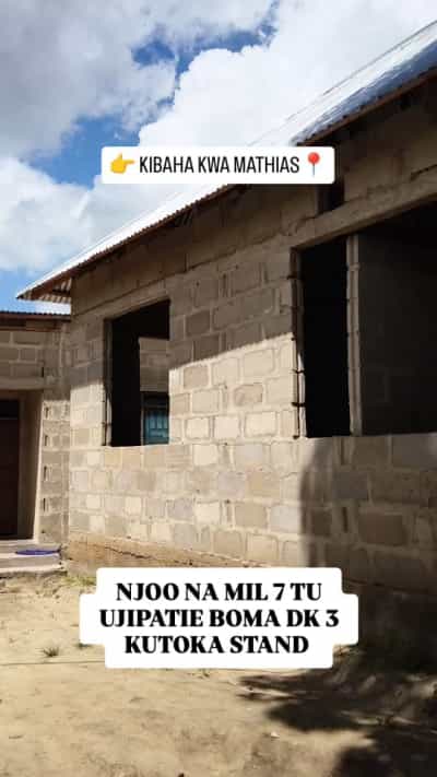 Nyumba ya chumba kimoja inauzwa Kibaha Kwa Mathias, Pwani