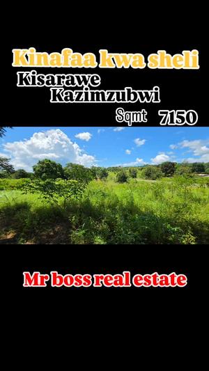 Kiwanja (Commercial Plot) kinauzwa Kazimzumbwi, Pwani (7150 sqm)