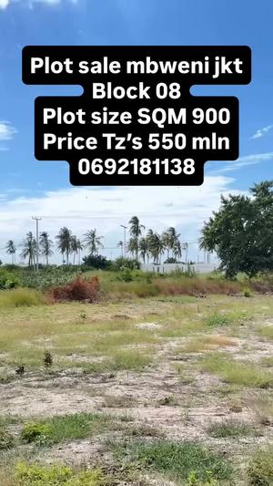 Kiwanja kinauzwa Mbweni Jkt, Dar Es Salaam (900 sqm)