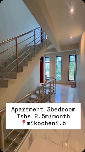 3 Bedrooms Apartment for Rent in Mikocheni, Dar Es Salaam